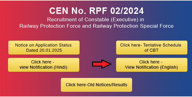 RPF Constable Exam Date